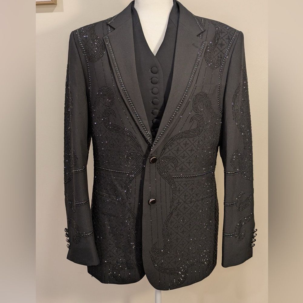 Barroco men’s rhinestone blazer. Like new condition.